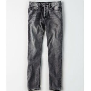 American Eagle Hi Rise Girlfriend Gray Jeans - 20 Long